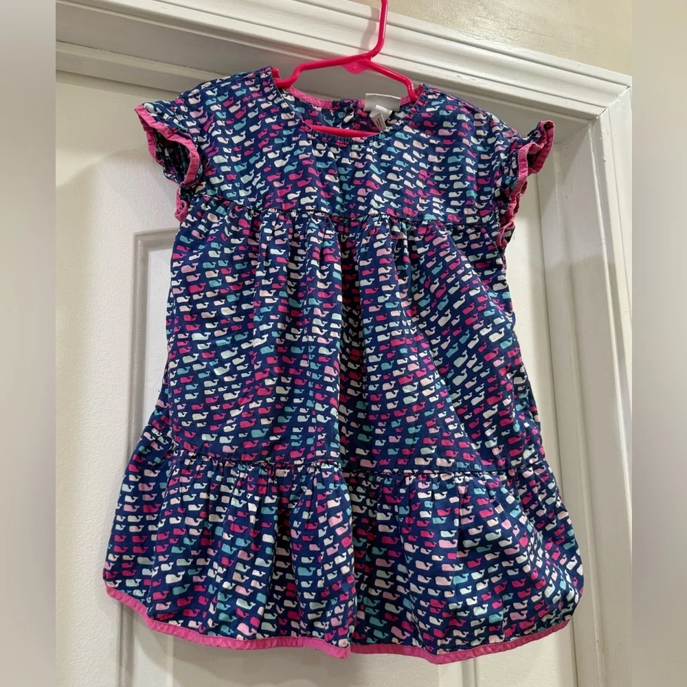Vineyard Vines Whale 🐳 Pattern Dress Size 3T